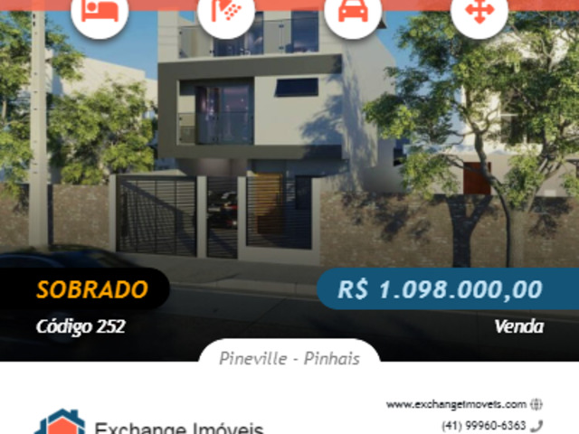 #252 - Sobrado para Venda em Pinhais - PR - 1