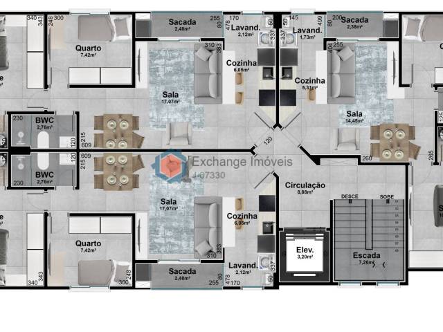 #470 - Apartamento para Venda em Curitiba - PR - 3