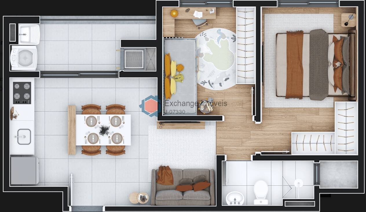 Apartamento à venda com 2 quartos, 44m² - Foto 9