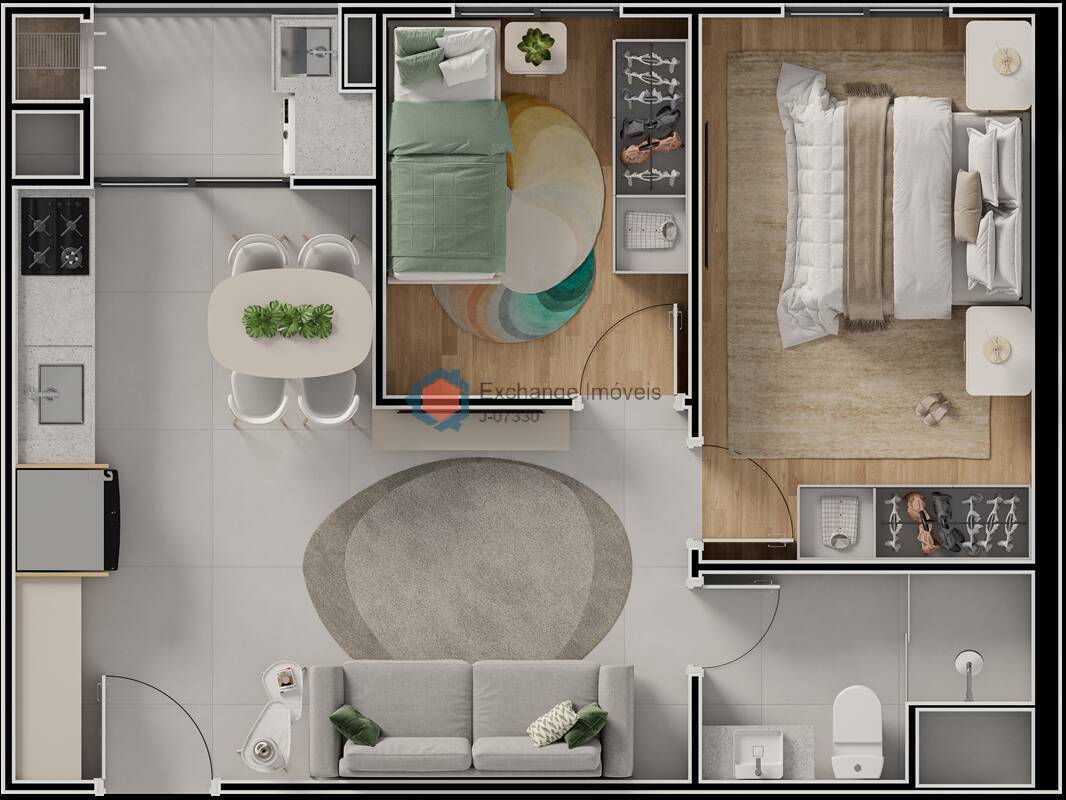 Apartamento, 2 quartos, 41 m² - Foto 2