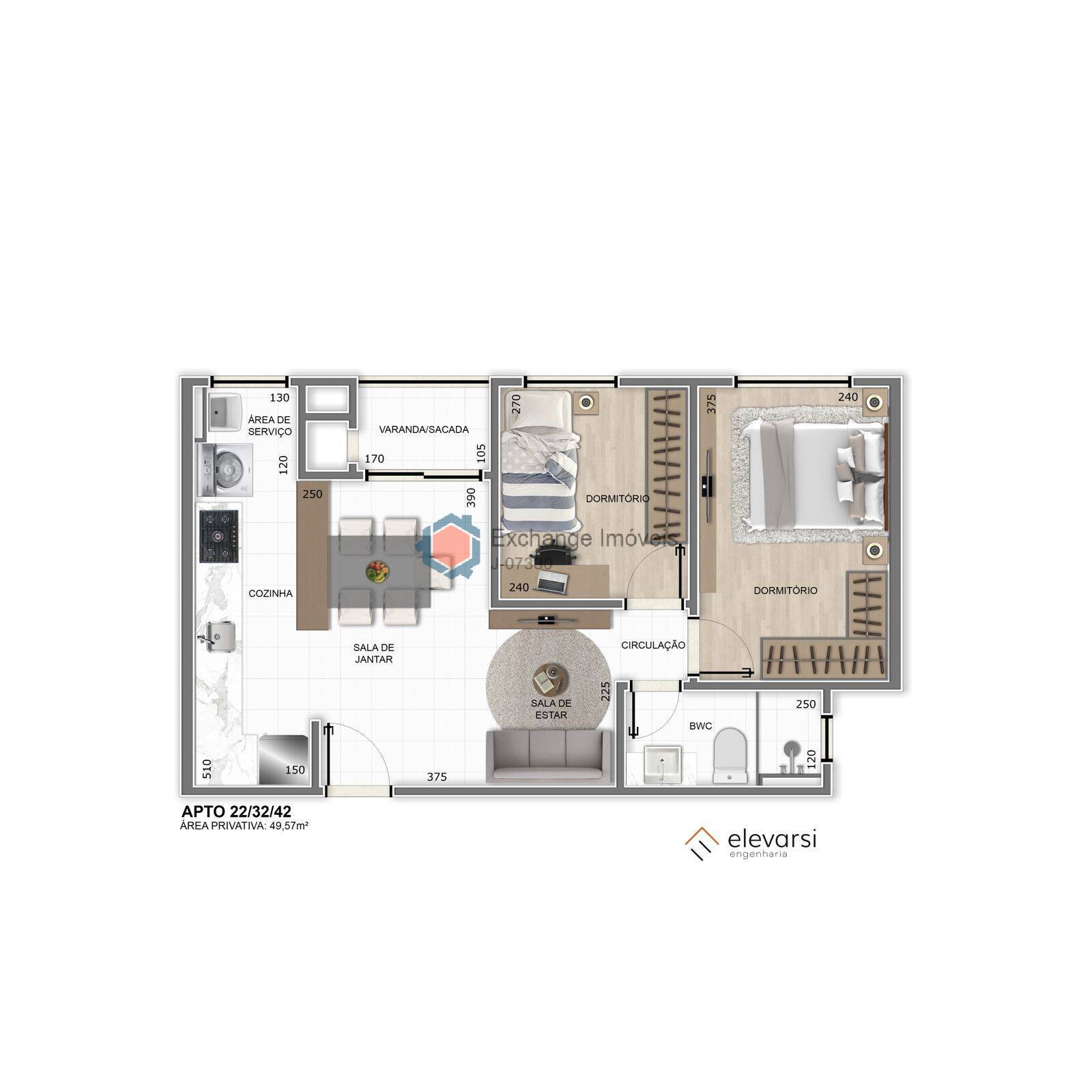 Apartamento, 2 quartos - Foto 2